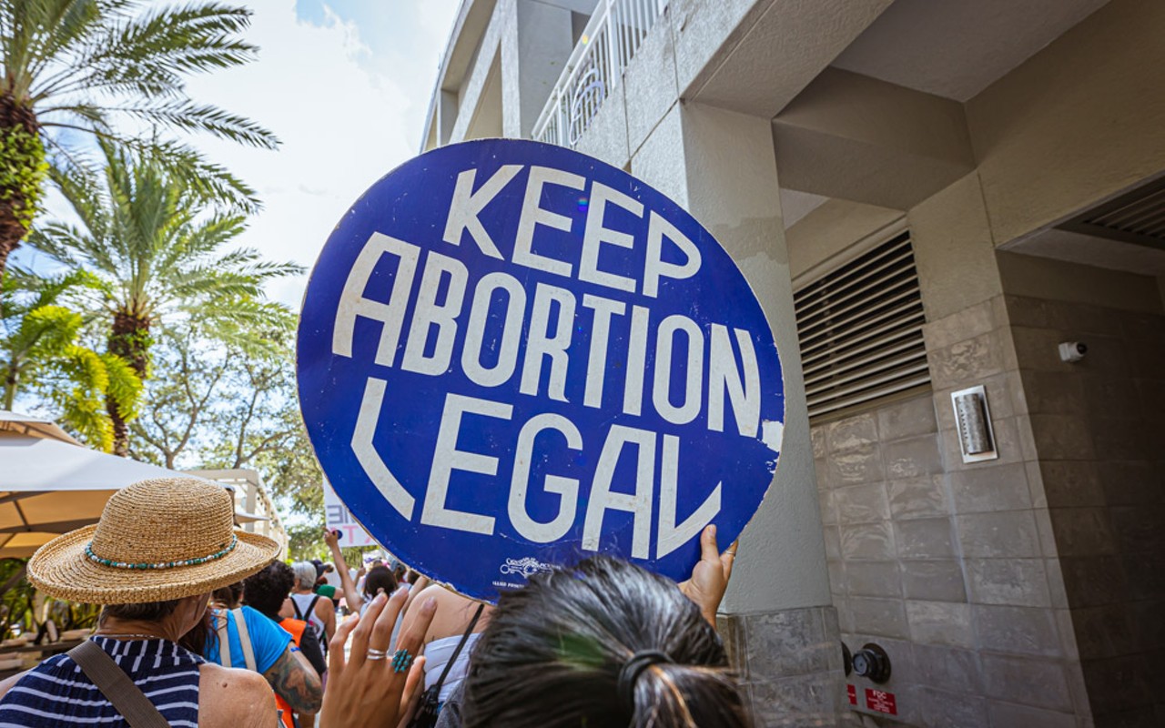 Pro-choice activists in Tampa, Florida.